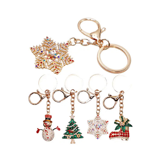 Bling Christmas Ornament Keychain