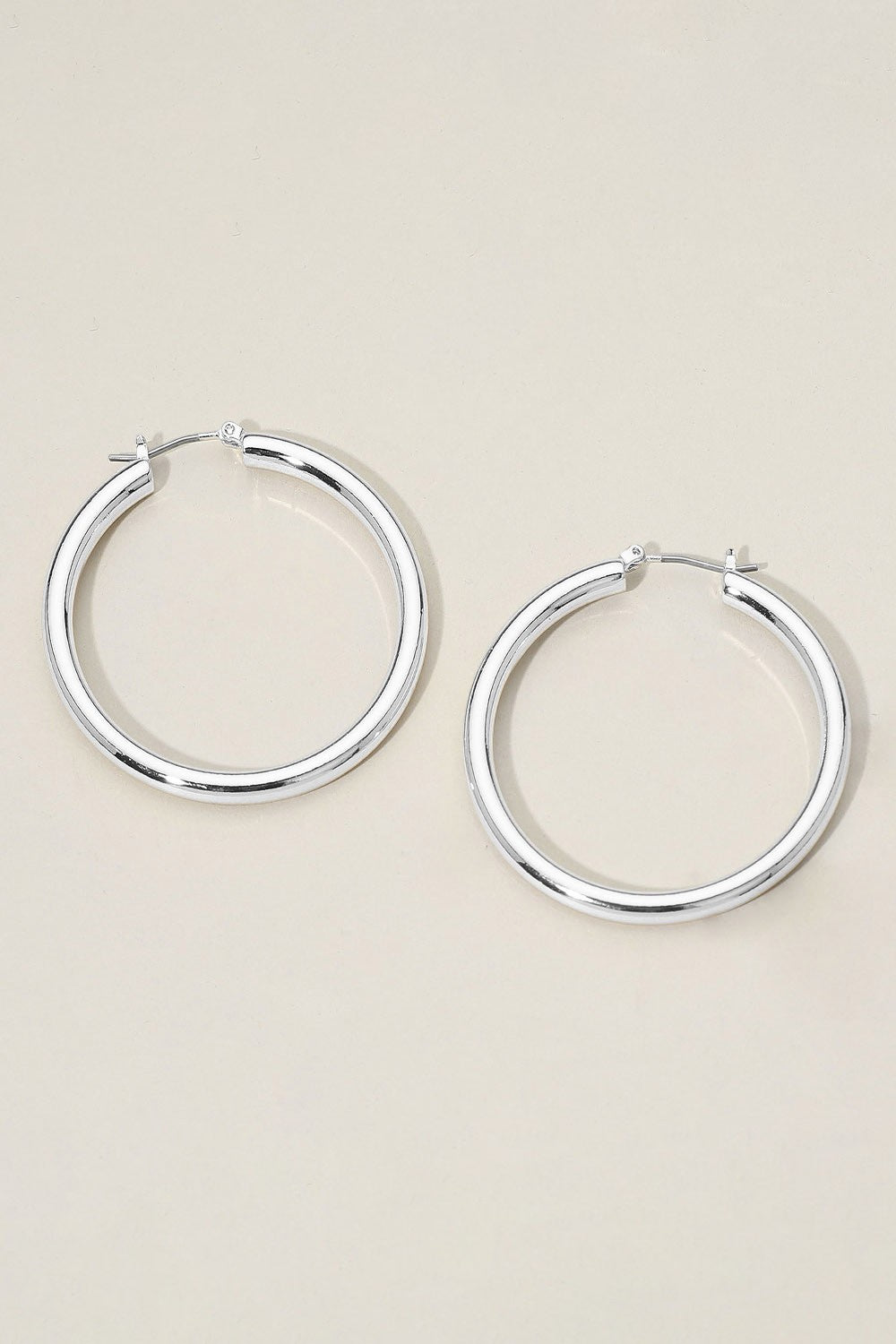 Bold Thick Hoop Earrings