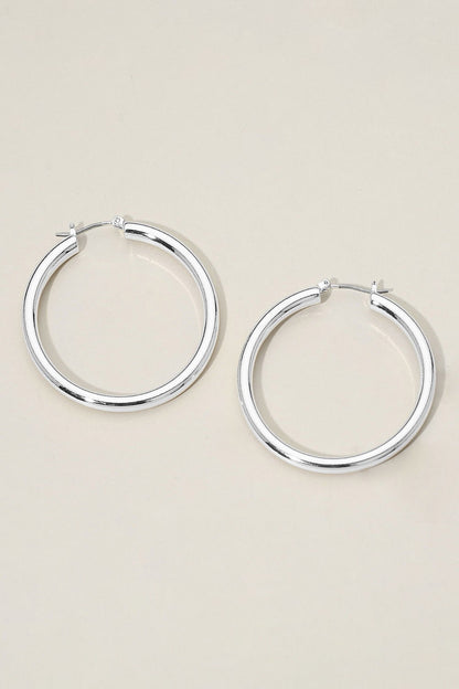 Bold Thick Hoop Earrings