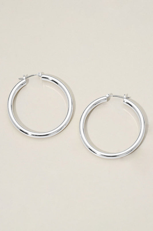 Bold Thick Hoop Earrings