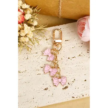 Bow Knot Charm Keychain