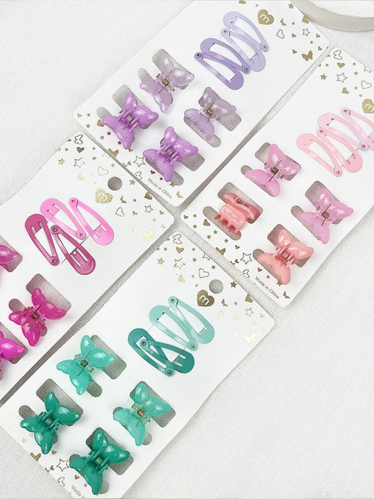 Butterfly Hair Claw Clip Set