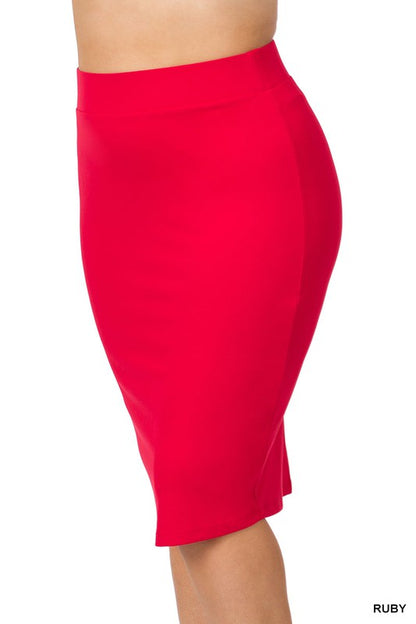 Buttery Soft Knee Skirt - Misses