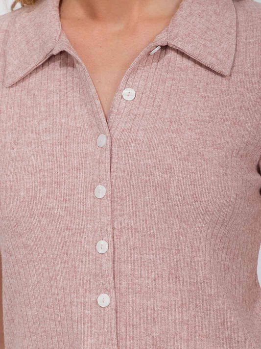 Button Up SS Blouse