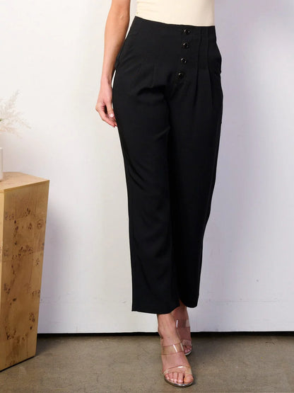 Button Up Wide Leg Pants