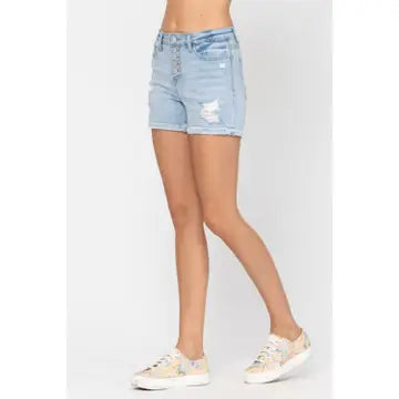 Buttonfly Destroyed Shorts
