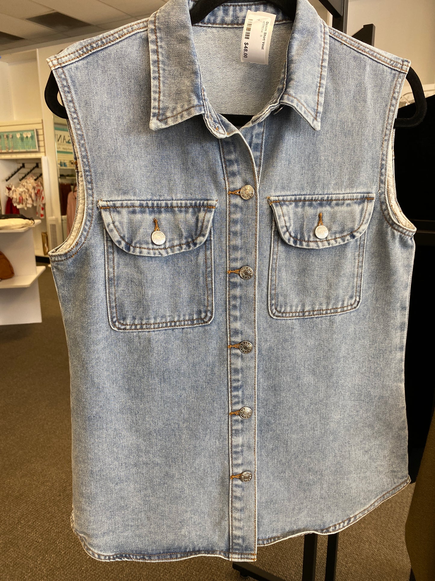Denim Shirt Vest