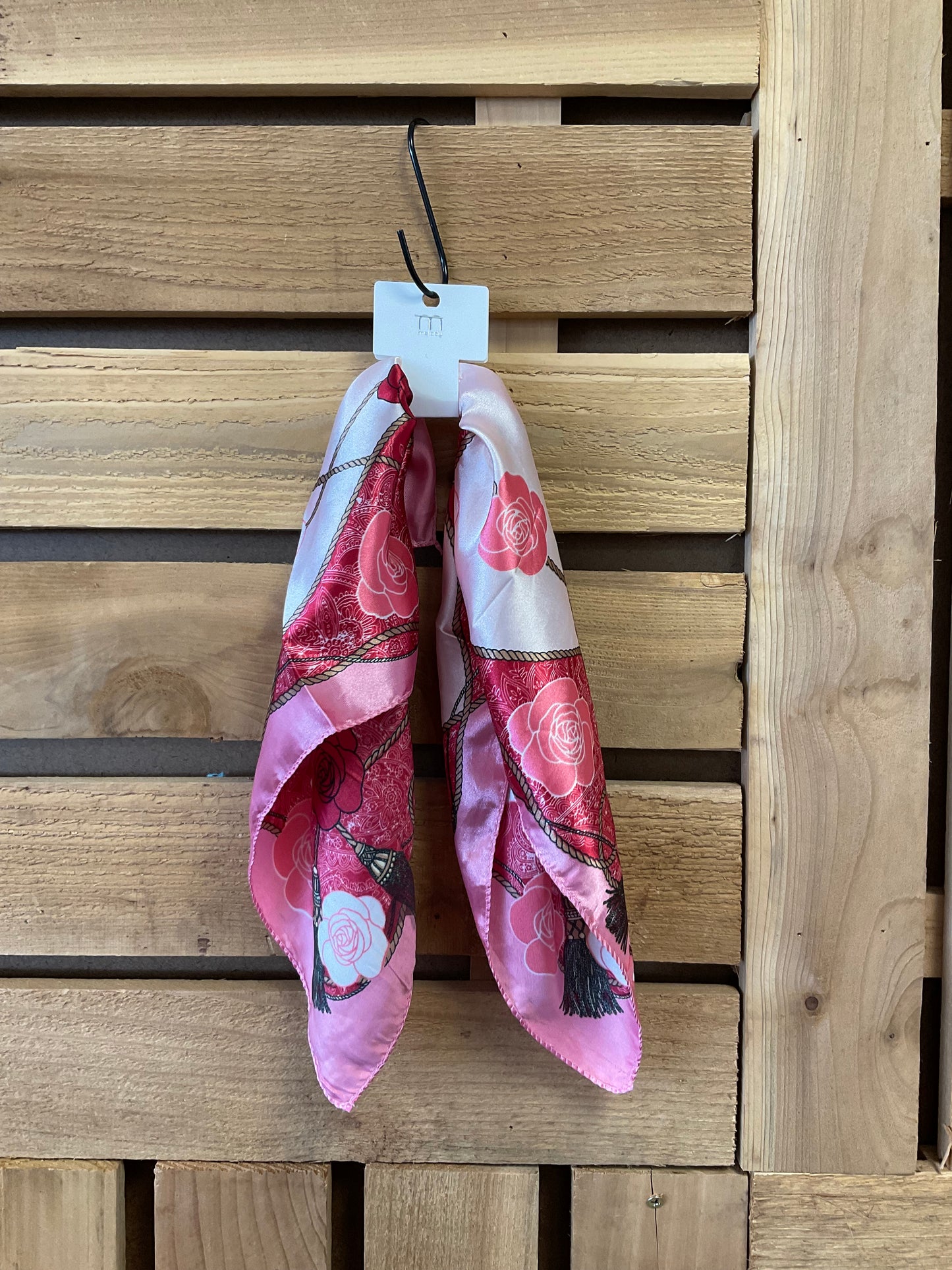 Floral Satin Scarf