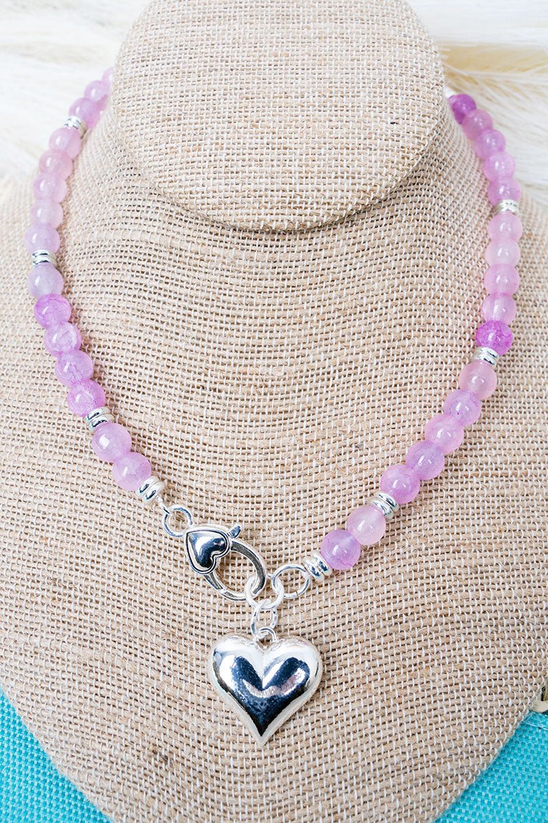 N - Calling Hearts Beaded
