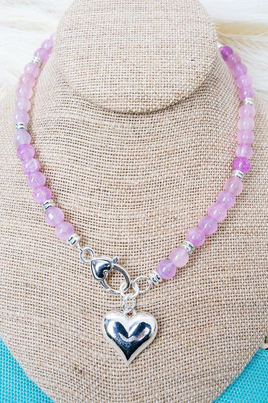 N - Calling Hearts Beaded