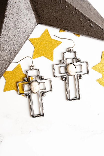 Cerro Pelado Cross Earrings