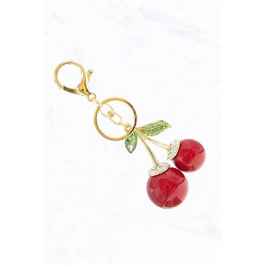 Cherry Charm Keychain