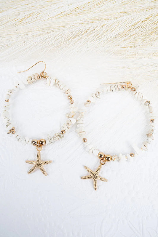 Chip Stone Stellar Sea Earrings