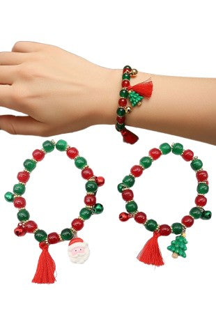 Christmas Jingle Beaded Bracelet