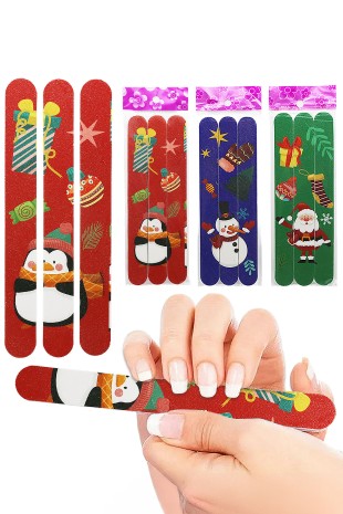 Christmas Print Nail Files Set