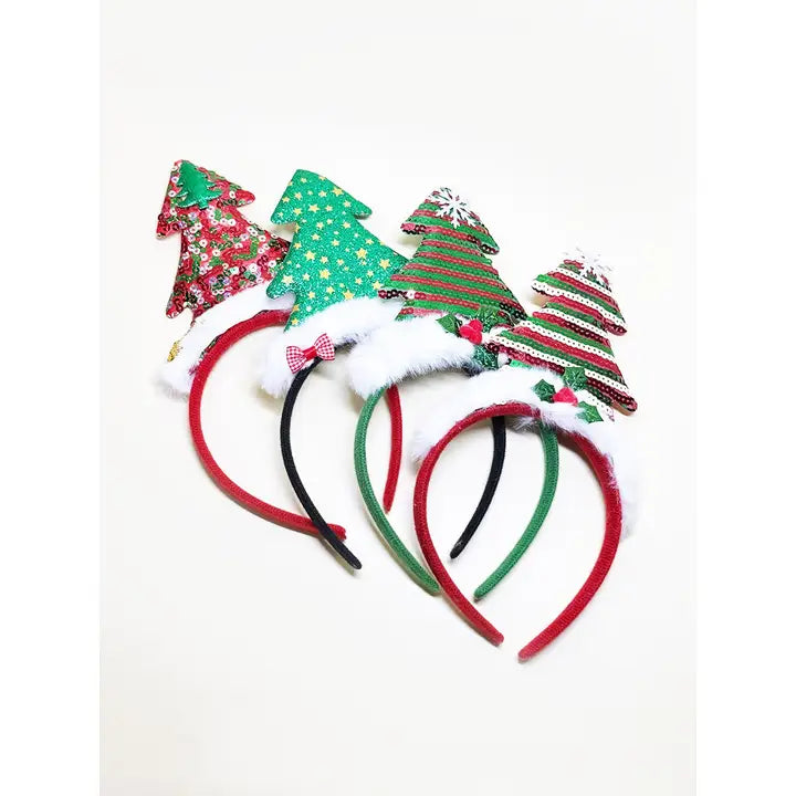 Christmas Tree Decorated Headband