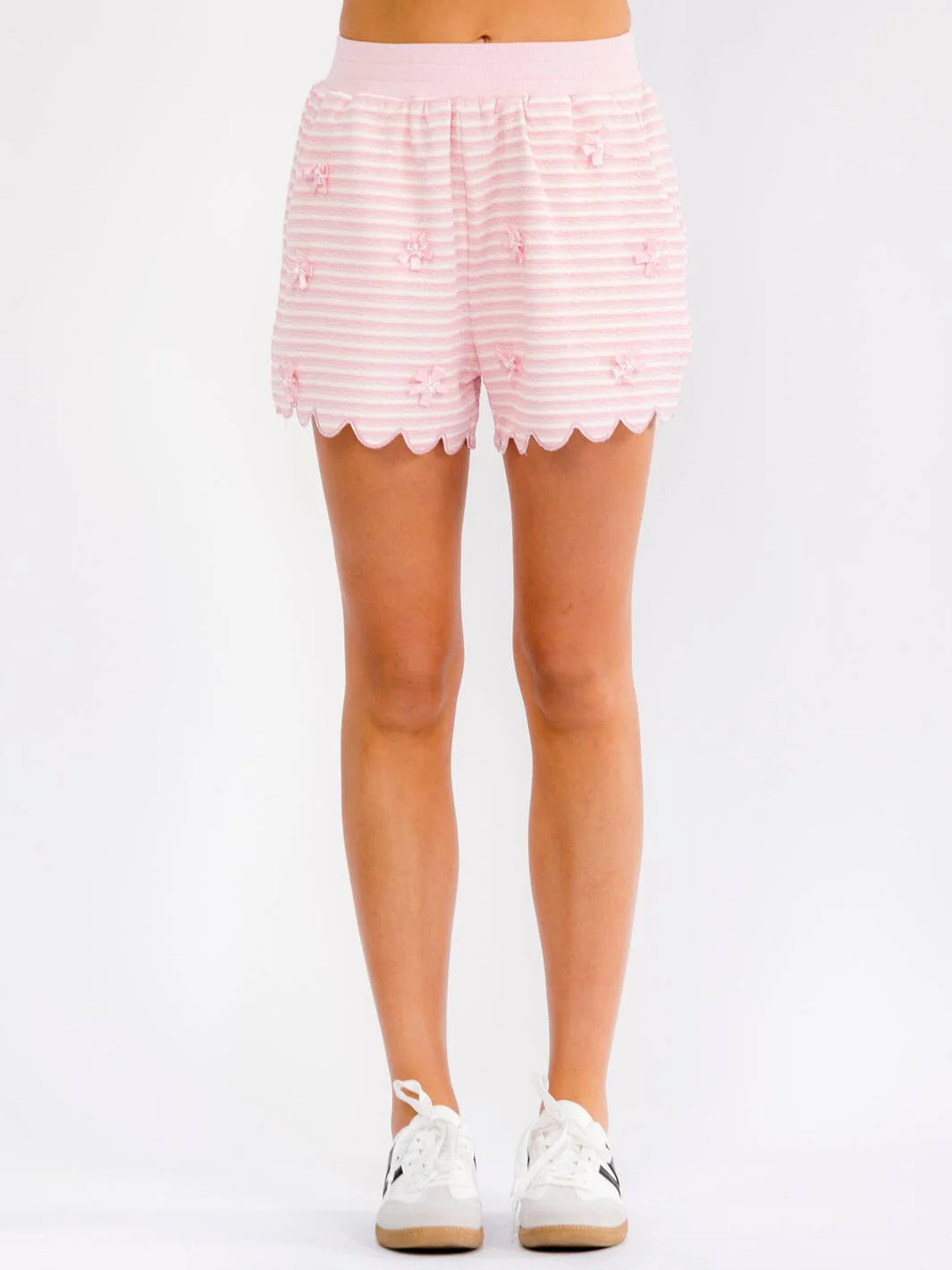 Colorblock Stripes Mini Shorts