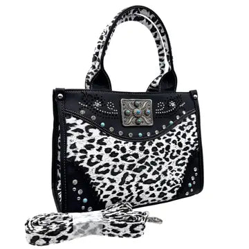 Concho Leopard Print Weekend Crossbody