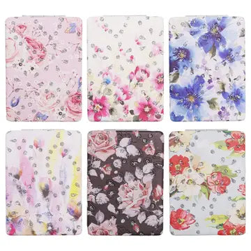 Cosmetic Mirror - Glitter Flower Garden