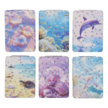 Cosmetic Mirror - Glitter Marine Life