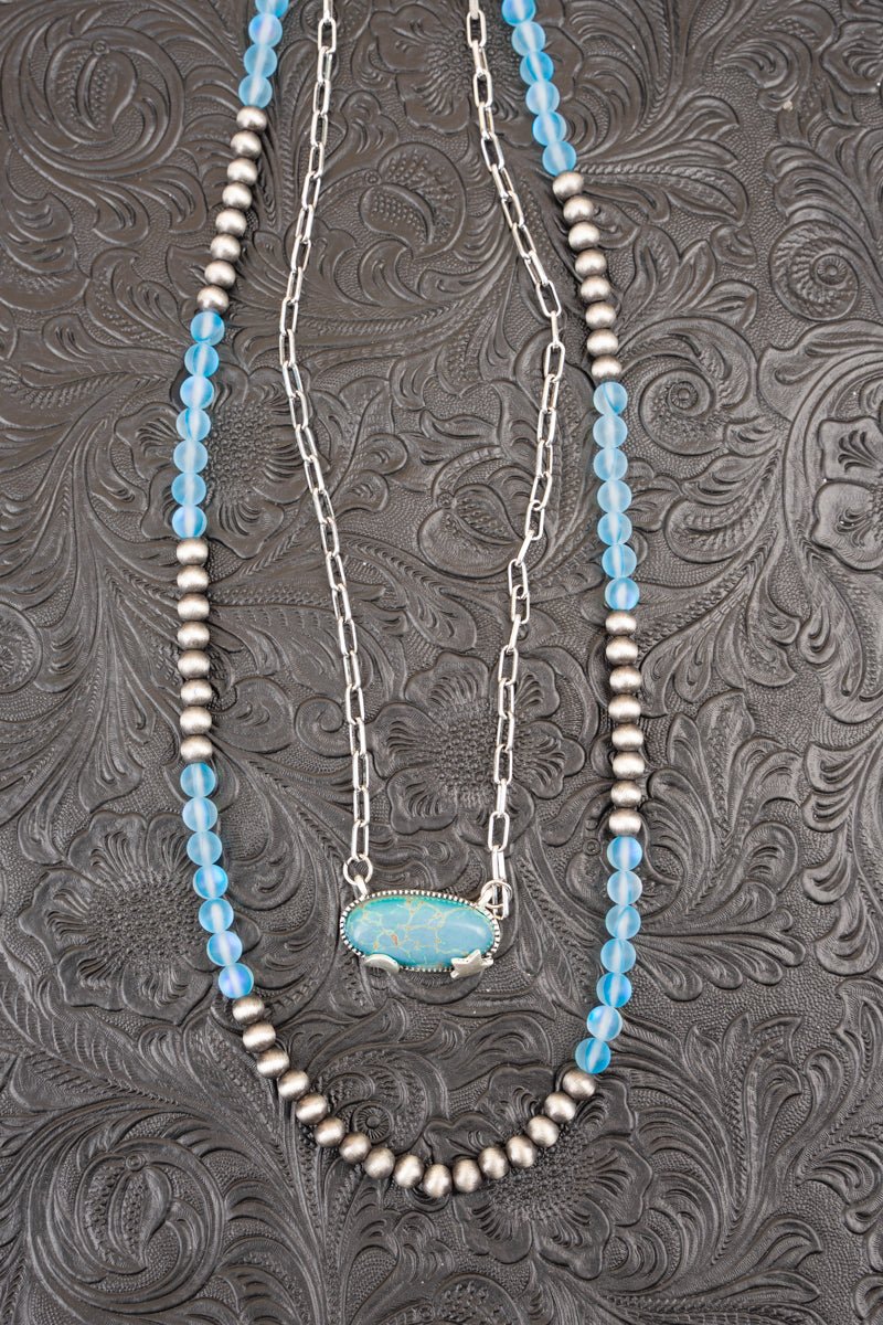 Cosmic Western Moon & Star Necklace