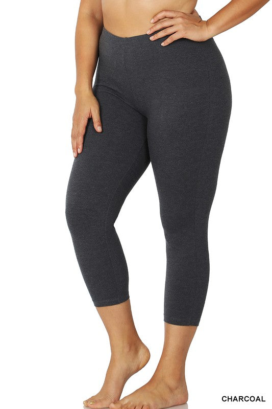 Cotton Capri Leggings Curvy