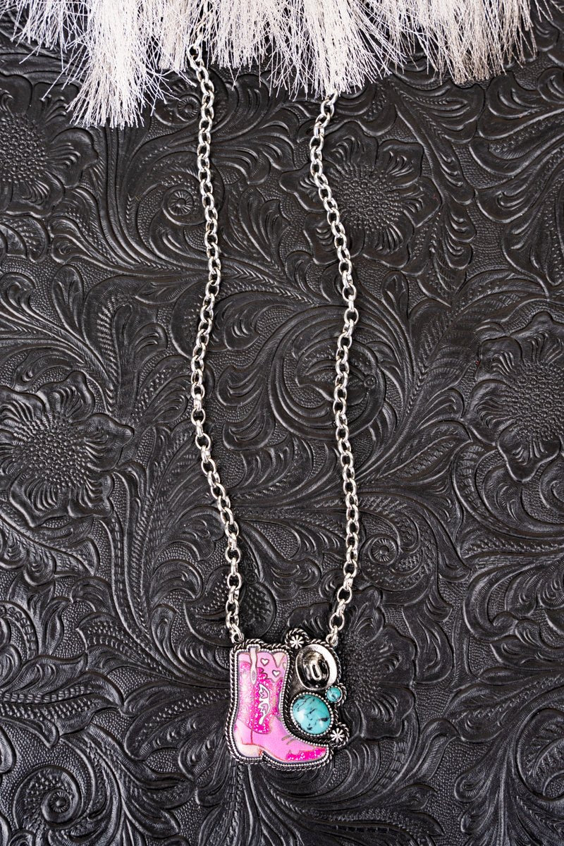 Cowboy Boot Necklace