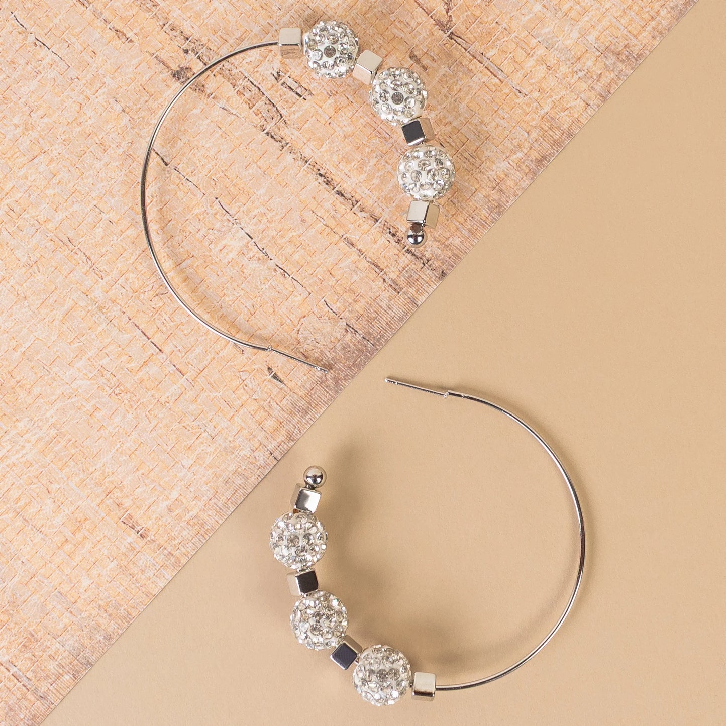 Crystal Hoop Earrings