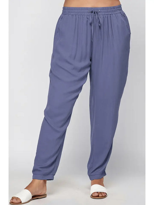 Curvy Jogger Pants W/ Pockets