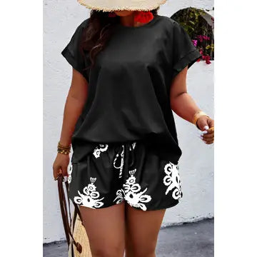 Cutout Back Short Set
