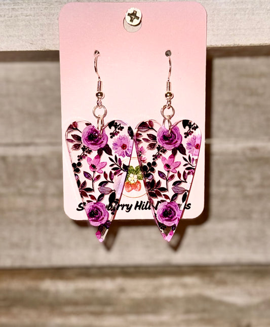 SHD Purple Flower Hearts