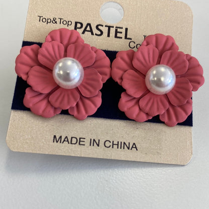 Flower Pearl Earrings