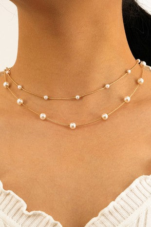 Dainty Pearl Pendant Necklace