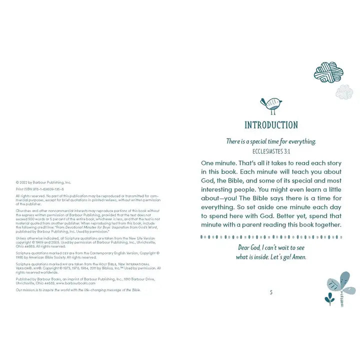 Devotional Minutes For Boys
