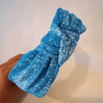 Distressed Jean Headband