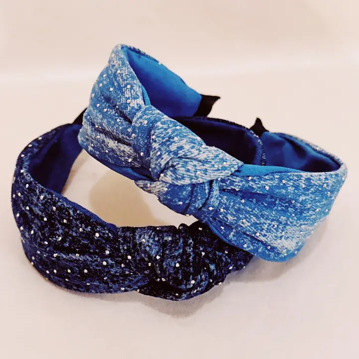 Distressed Jean Headband