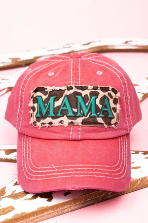 Distressed Mama Cow Cap