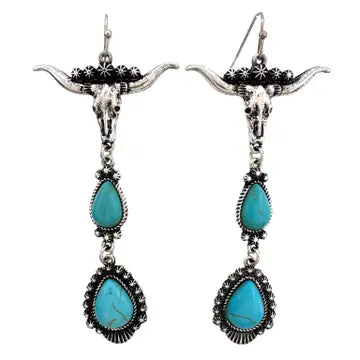 Bohemian Longhorn Dangle
