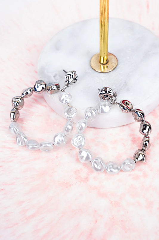 E - Double Date Pearl & Silvertone