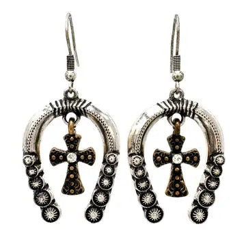 E - Horseshoe Cross Dangles