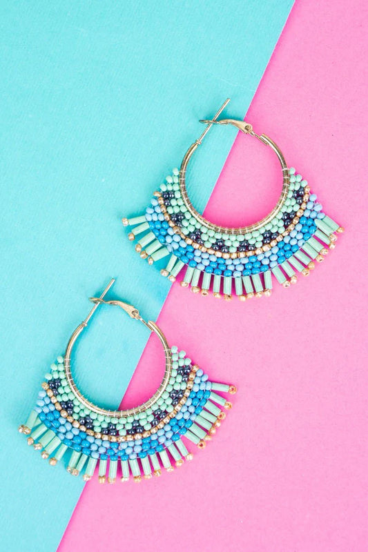 E - Natalia Fringe Hoops