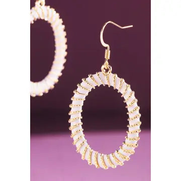 E - Oval Color Dangle