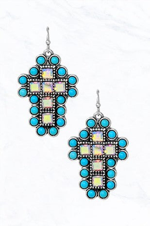 E - Turquoise Cross