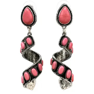 E - Twirl Ribbon Western Stone