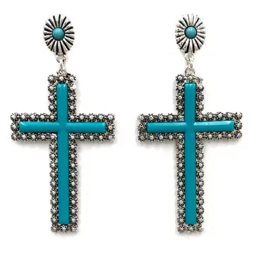 E - Western Concho Colored Cross