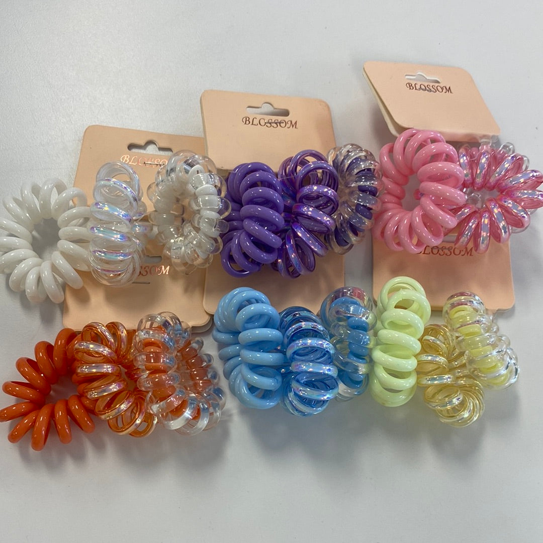 Mini Phone Cord Hair Tie 3pk