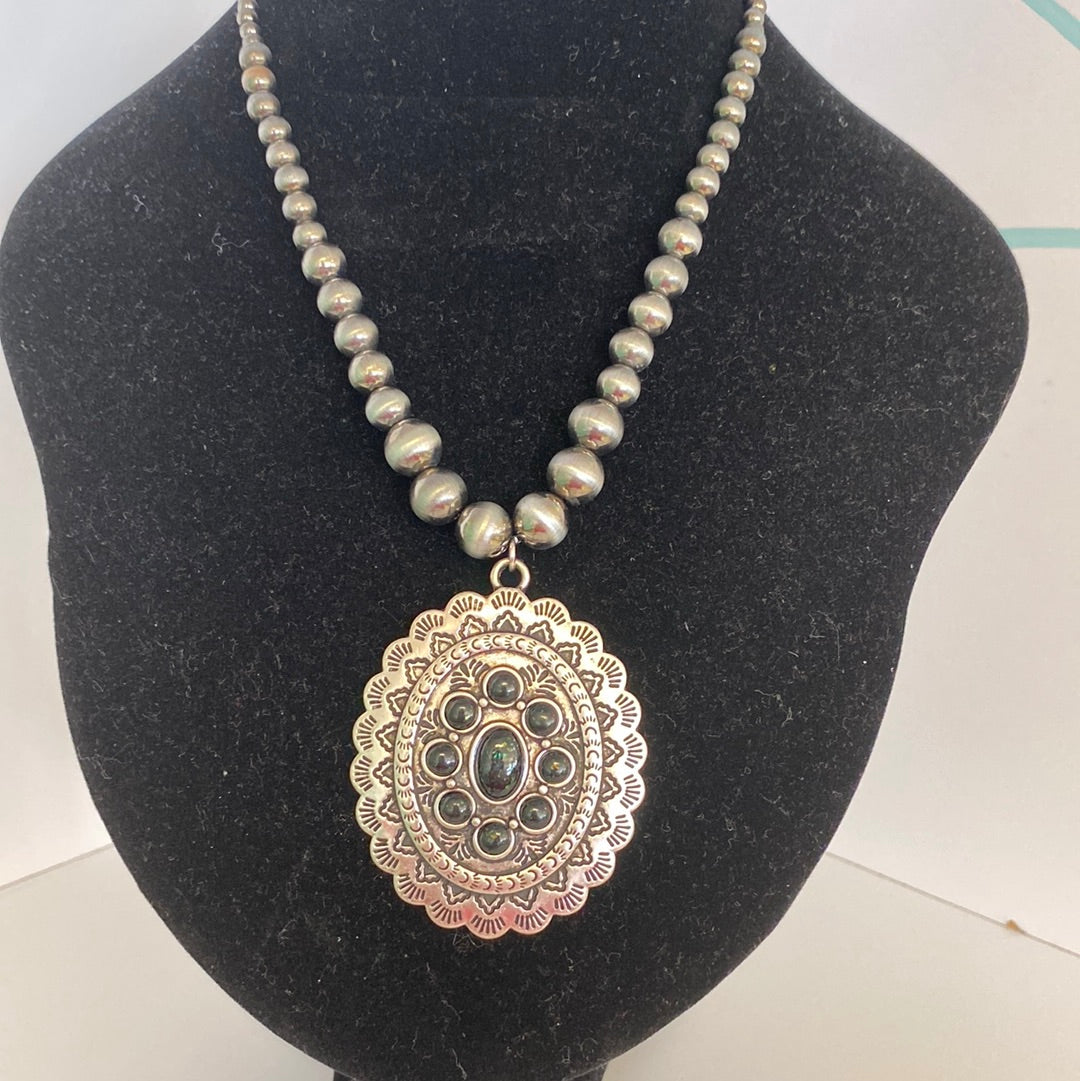 Maybell Concho Pearl Necklace