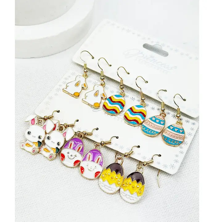 Easter Theme Dangle Earring Set