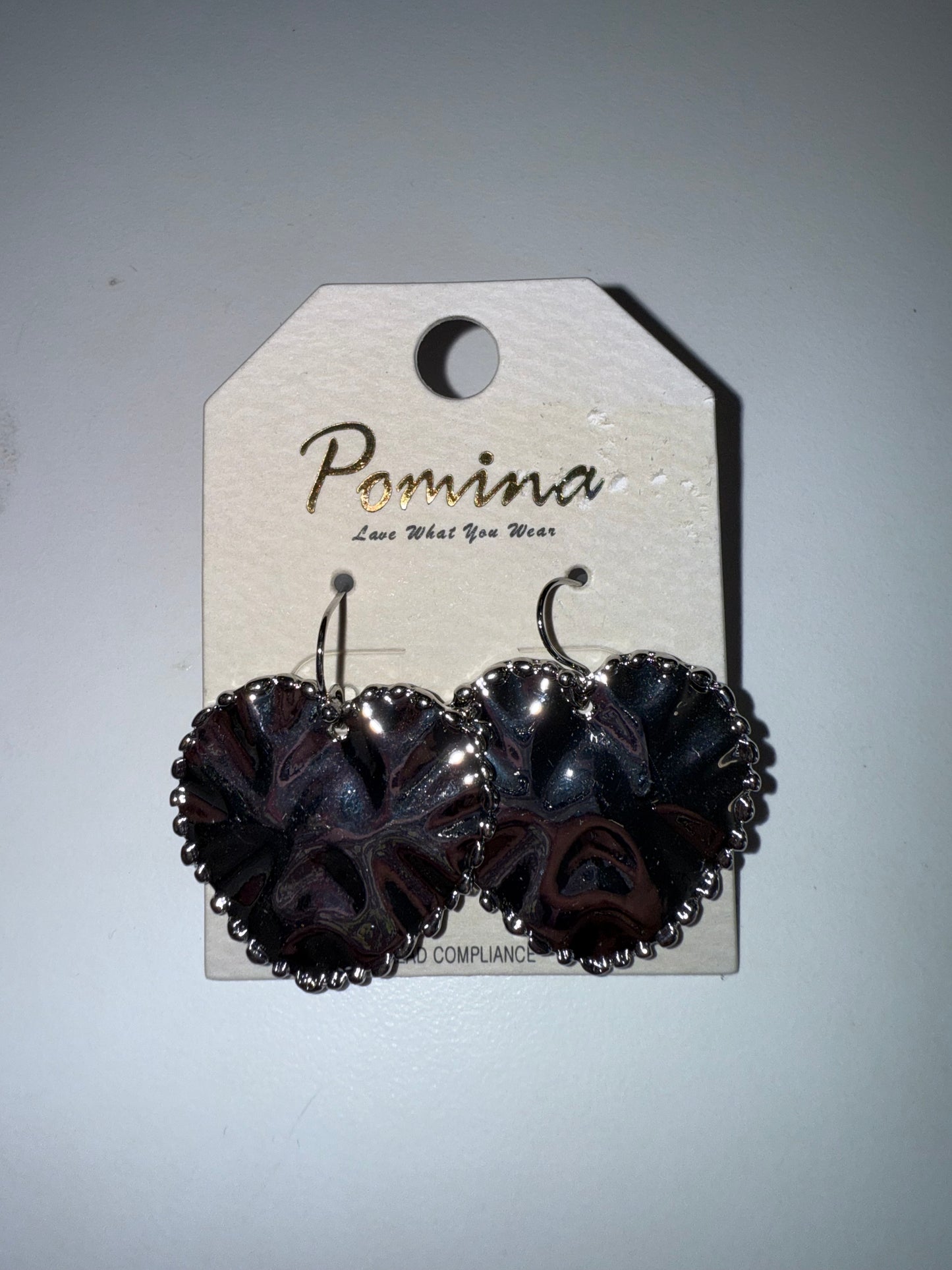 E- Trimmed Hammered Hearts