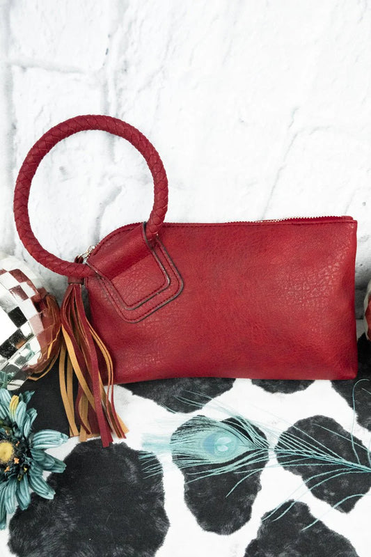 Faux Leather Bangle Clutch